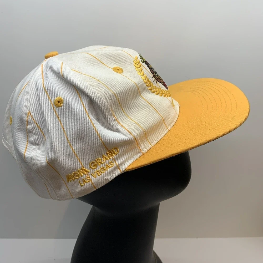 Vintage King Looey MGM‎ Grand Las Vegas Hotel Snapback Cap Hat 1992 Embroidered